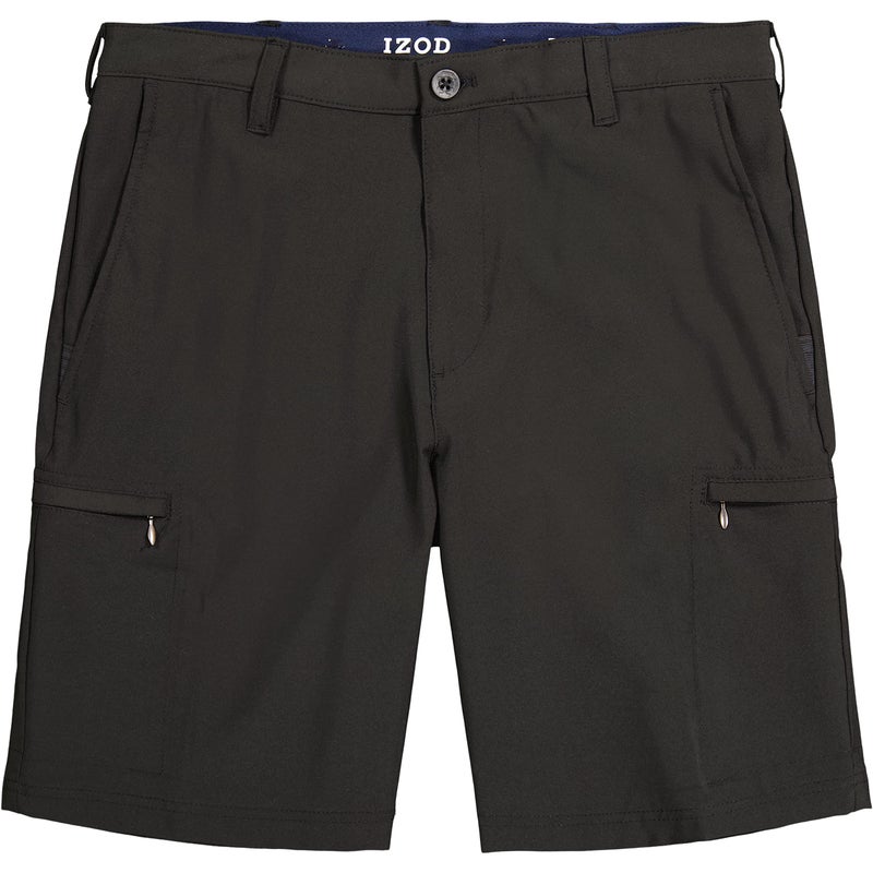 IZOD Men's Golf Swing Flex Stretch Cargo Short, Black, 36 - Image 3